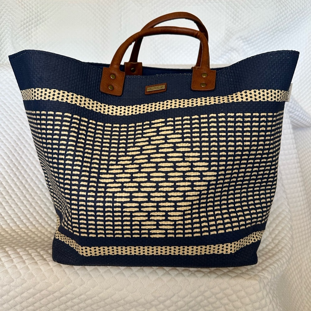 ♥️Sun ‘N’ Sand Poly Straw Shoulder Large Tote